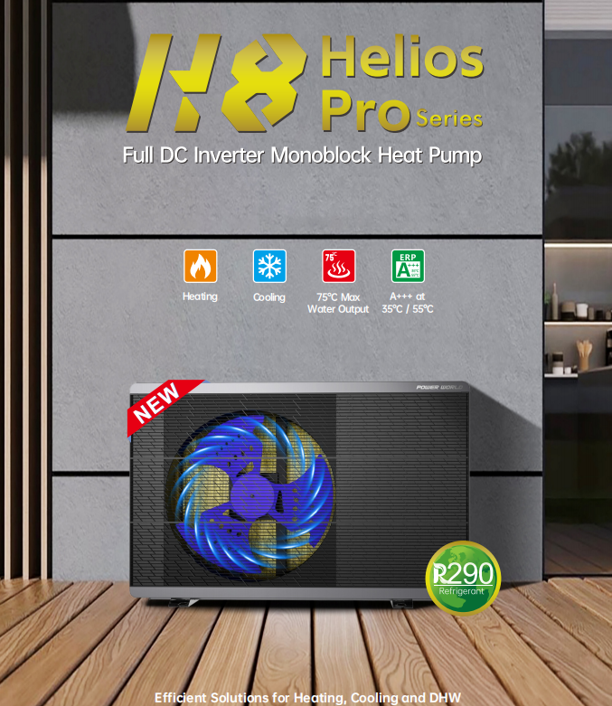 H8 Helios Pro Series Full DC Inverter Monoblock Heat Pump suppliers H8 Helios Pro Series Full DC Inverter Monoblock Heat Pump suppliers